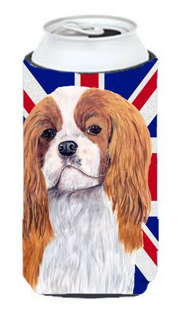 Cavalier Spaniel with English Union Jack British Flag Tall Boy Beverage Insulator Hugger SC9851TBC by Caroline&#39;s Treasures