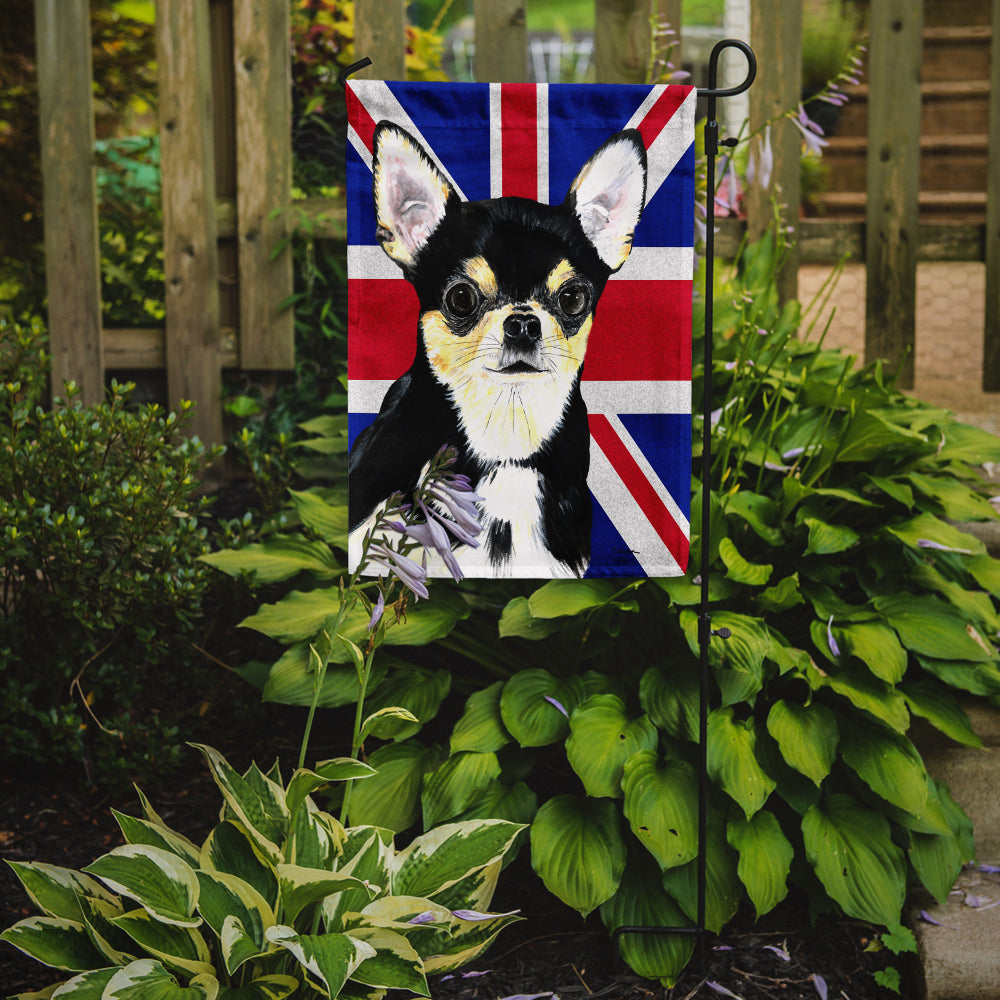 Chihuahua with English Union Jack British Flag Flag Garden Size SC9856GF  the-store.com.