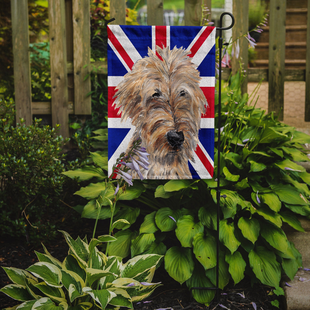 Golden Doodle with English Union Jack British Flag Flag Garden Size SC9859GF  the-store.com.