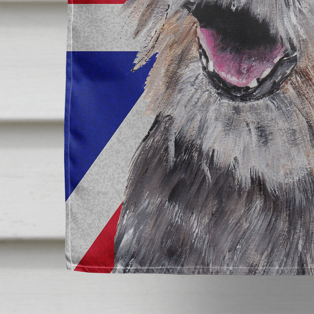 Border Terrier with Engish Union Jack British Flag Flag Canvas House Size SC9865CHF  the-store.com.