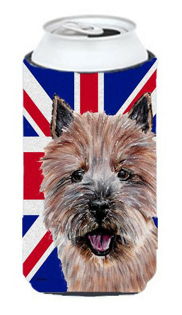 Norwich Terrier with English Union Jack British Flag Tall Boy Beverage Insulator Hugger SC9877TBC by Caroline's Treasures