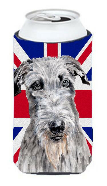 Scottish Deerhound with English Union Jack British Flag Tall Boy Beverage Insulator Hugger SC9881TBC by Caroline's Treasures