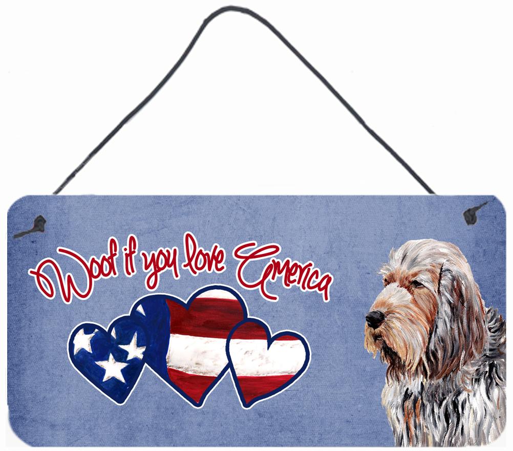 Woof if you love America Otterhound Wall or Door Hanging Prints SC9908DS612 by Caroline&#39;s Treasures
