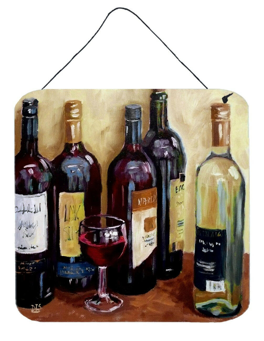 Wine by David Smith Wall or Door Hanging Prints SDSM0118DS66 by Caroline's Treasures