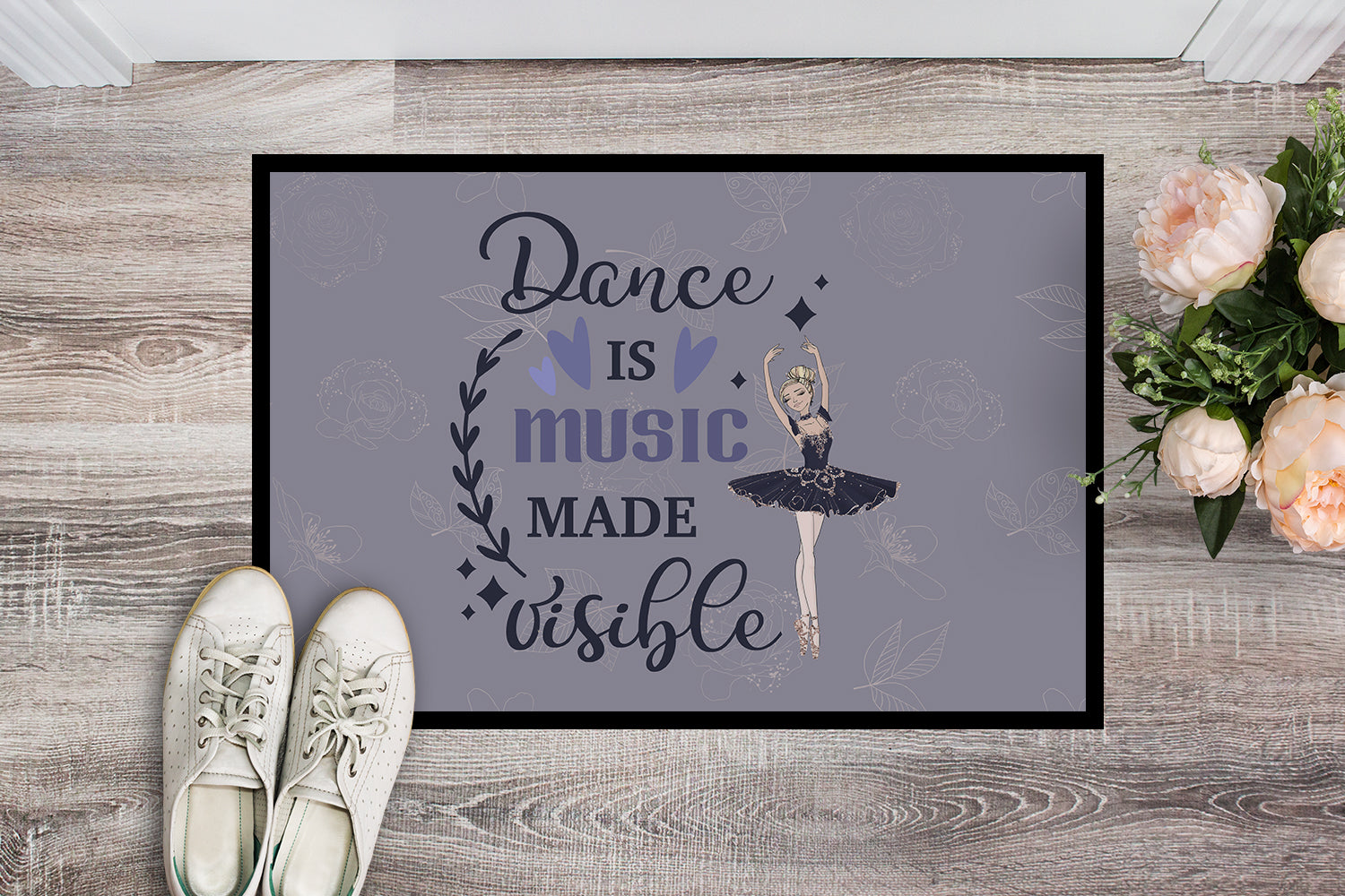 Dance is music made visible Indoor or Outdoor Mat 18x27 - the-store.com