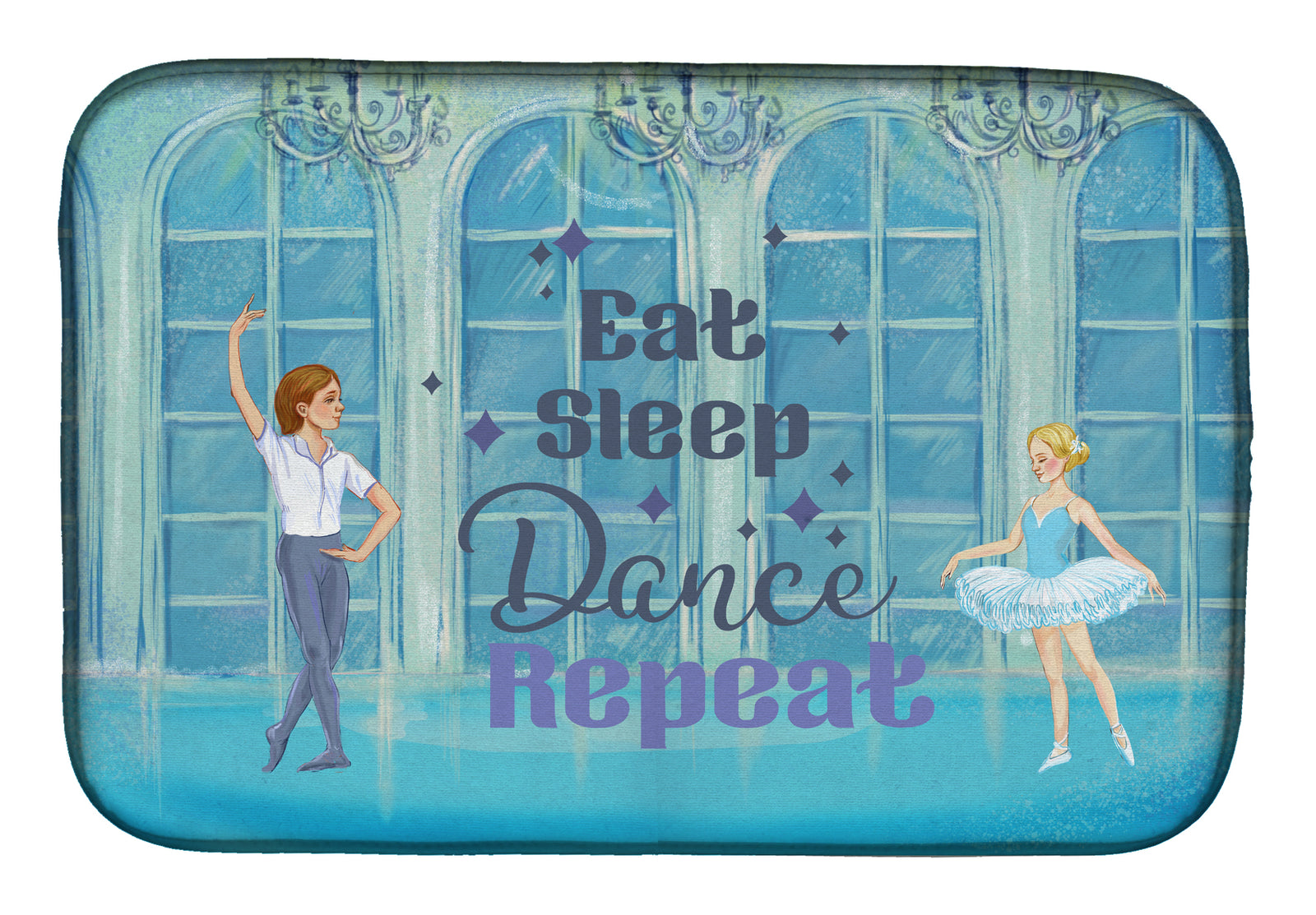 Eat Sleep Dance Repeat Dish Drying Mat  the-store.com.