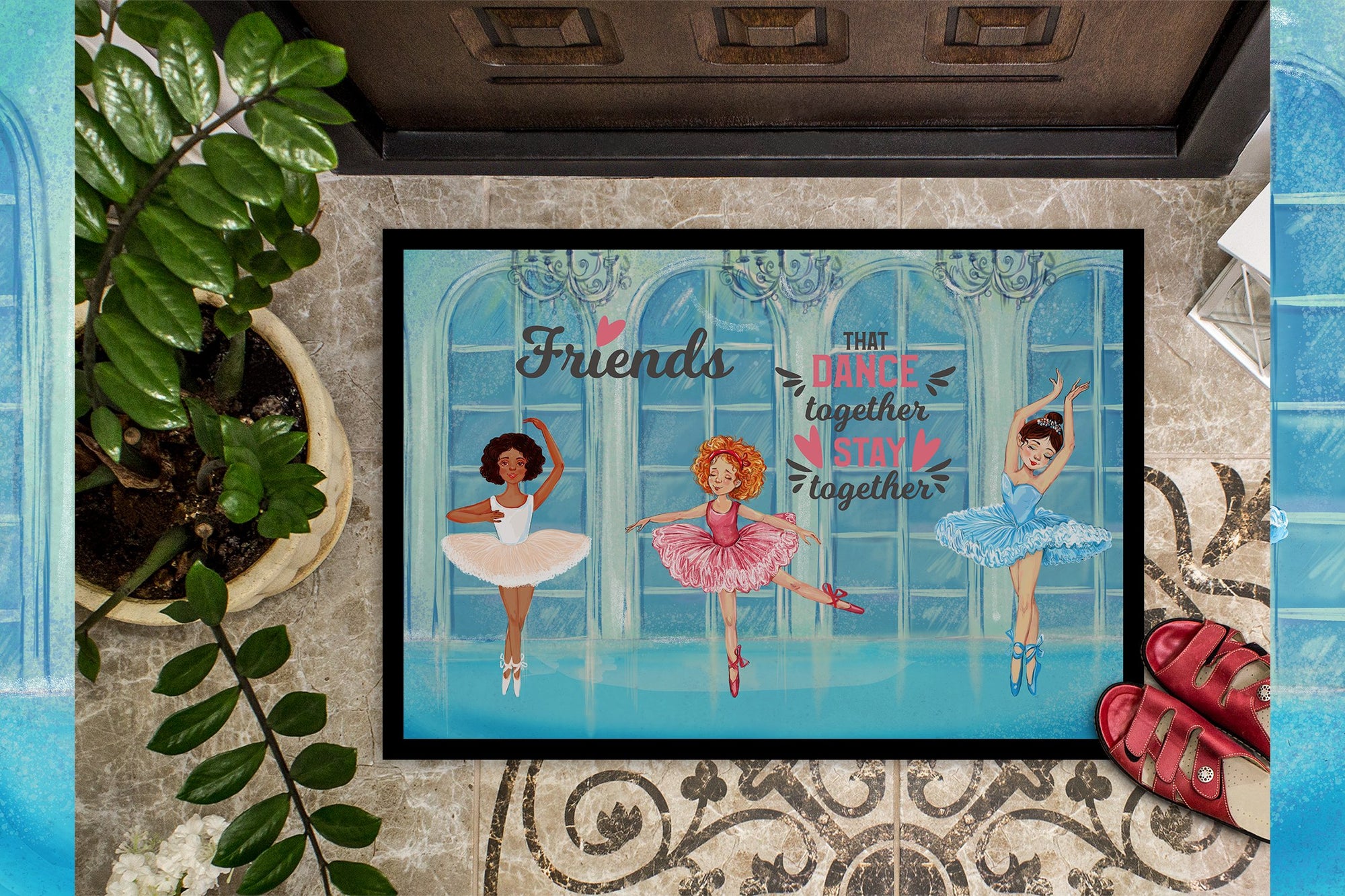 Friends that Dance together stay together Indoor or Outdoor Mat 24x36 - the-store.com