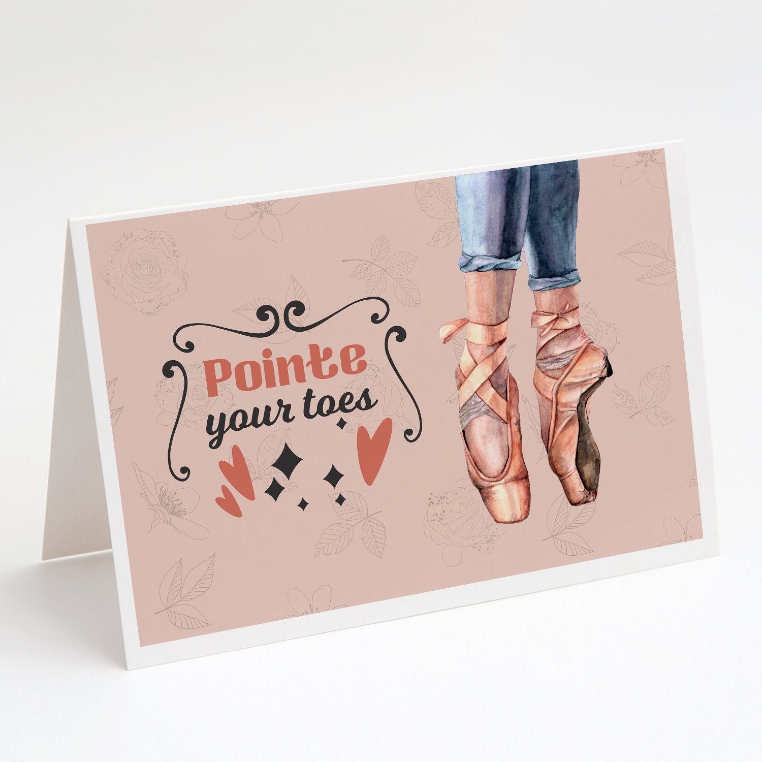 Buy this Pointe your Toes Dance Greeting Cards and Envelopes Pack of 8