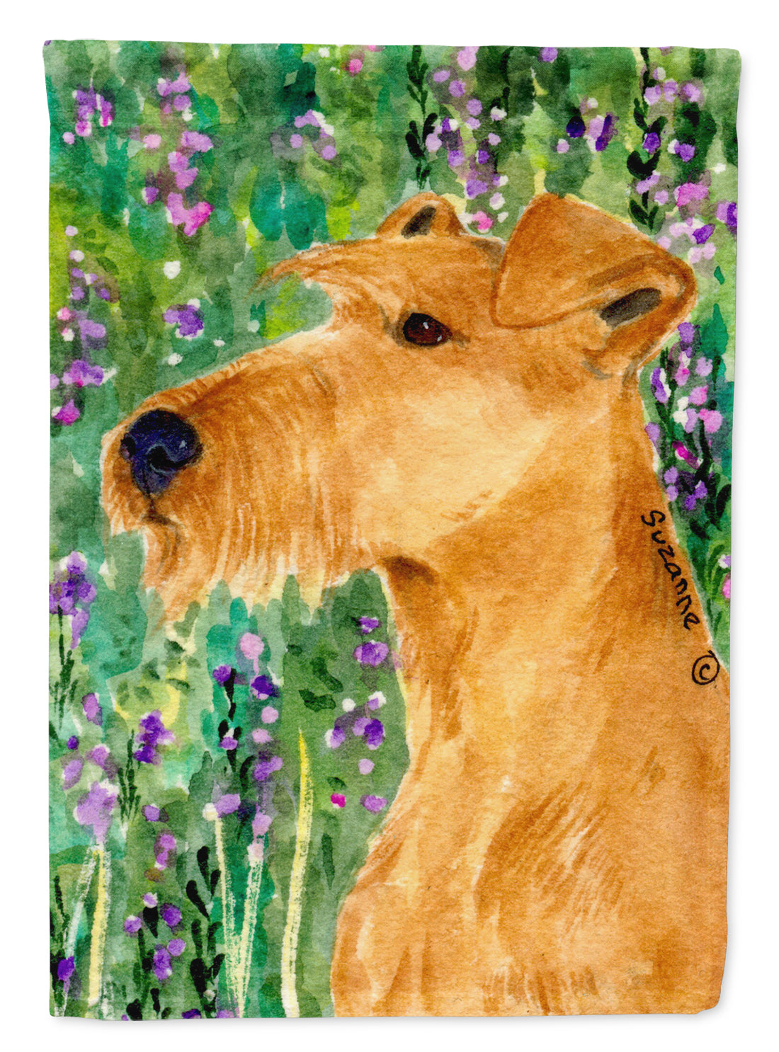 Irish Terrier Flag Garden Size.