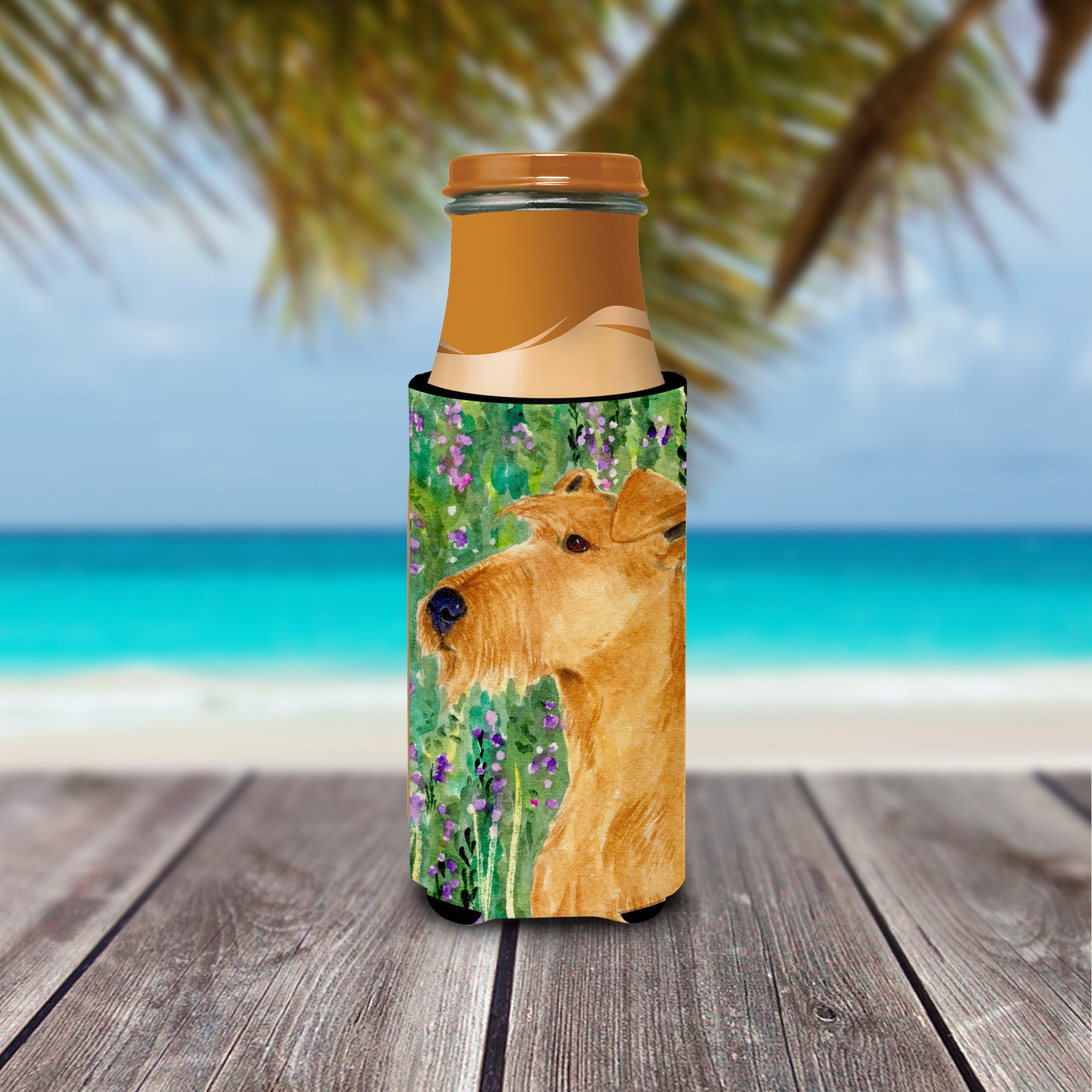 Irish Terrier Ultra Beverage Insulators for slim cans SS1004MUK.