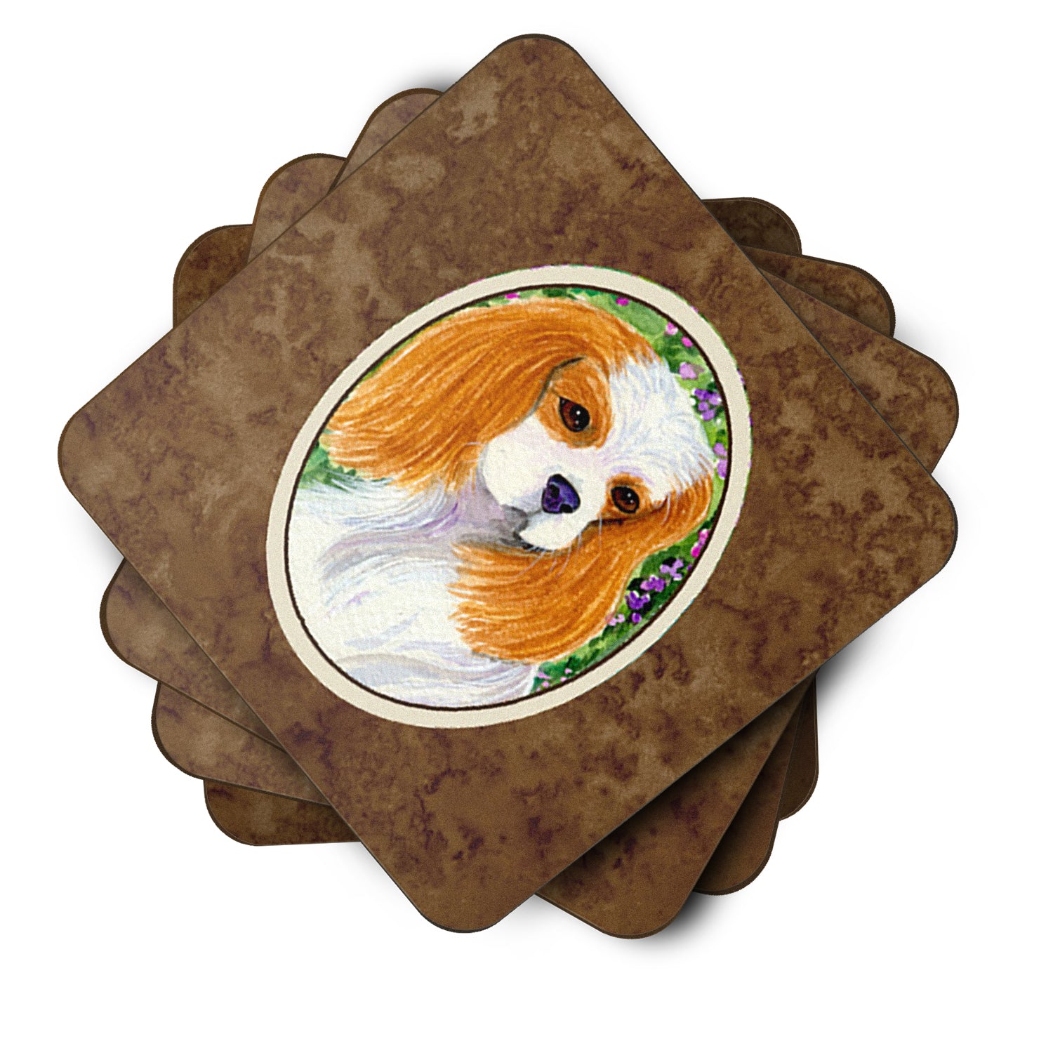 Set of 4 Cavalier Spaniel Foam Coasters - the-store.com