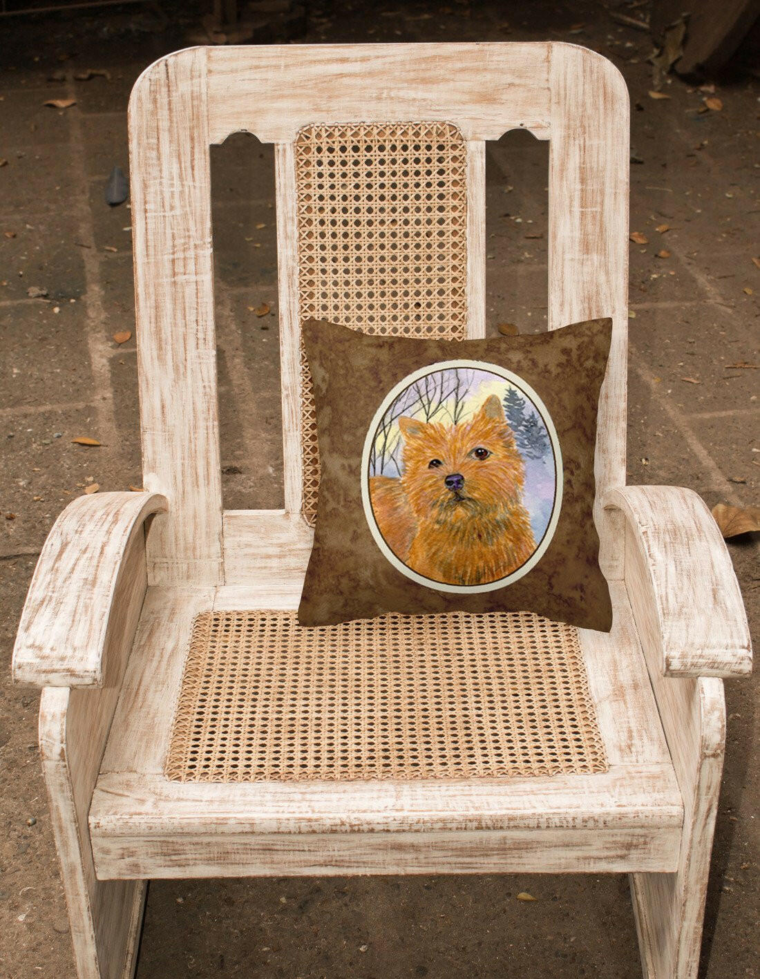 Norwich Terrier Decorative   Canvas Fabric Pillow by Caroline's Treasures