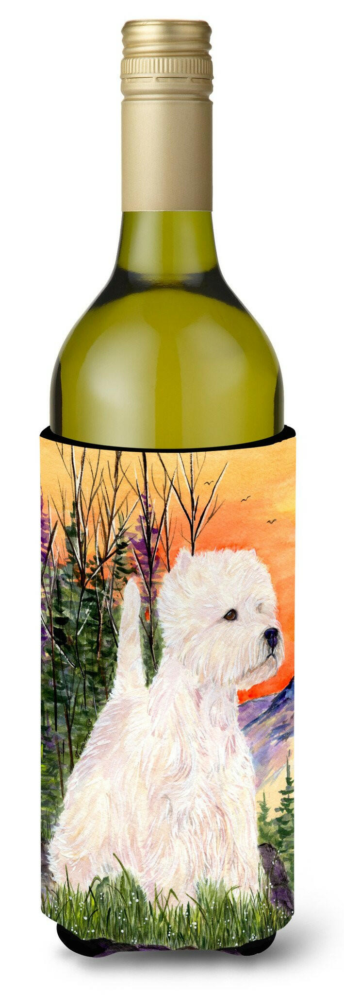 Westie Wine Bottle Beverage Insulator Beverage Insulator Hugger SS1013LITERK by Caroline's Treasures