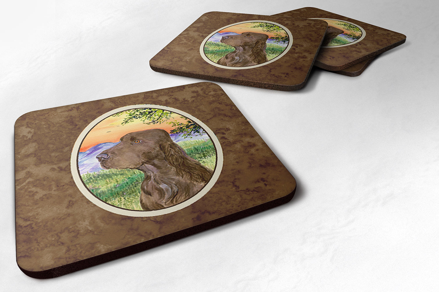 Set of 4 Field Spaniel Foam Coasters - the-store.com