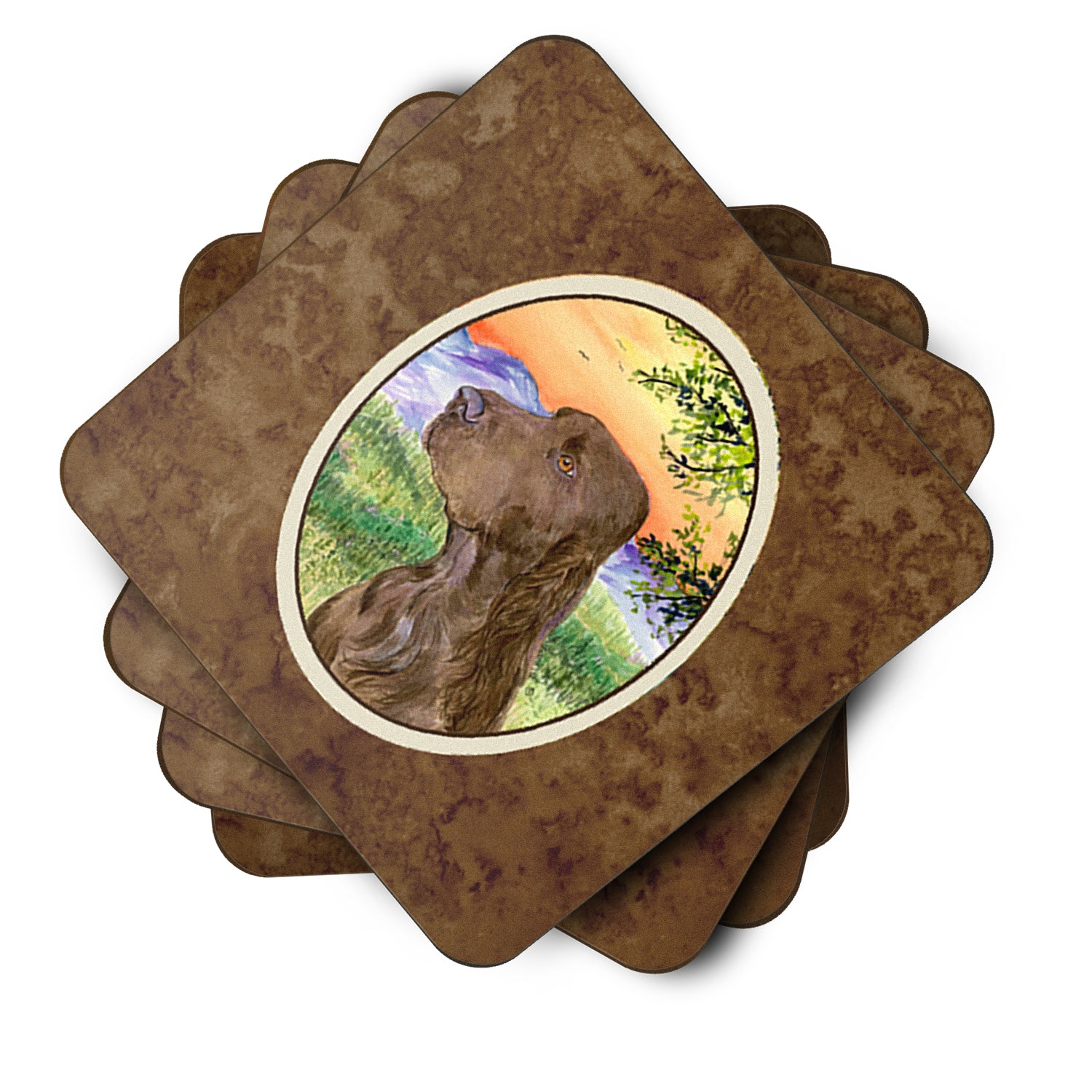 Set of 4 Field Spaniel Foam Coasters - the-store.com