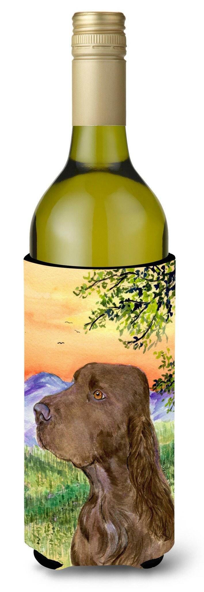 Field Spaniel Wine Bottle Beverage Insulator Beverage Insulator Hugger SS1017LITERK by Caroline's Treasures