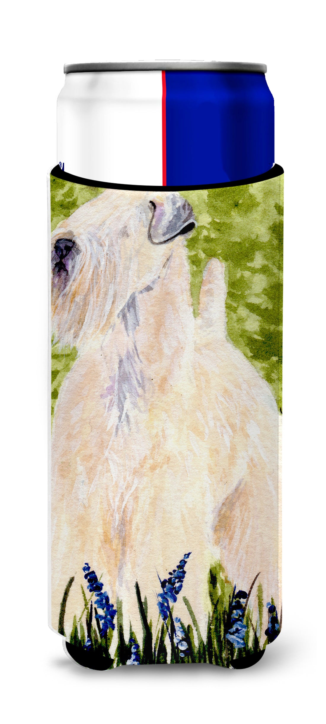 Wheaten Terrier Soft Coated Ultra Beverage Insulators for slim cans SS1022MUK.