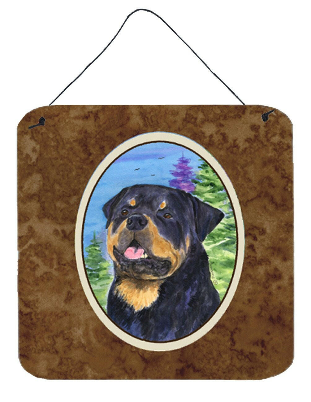 Rottweiler Aluminium Metal Wall or Door Hanging Prints by Caroline's Treasures