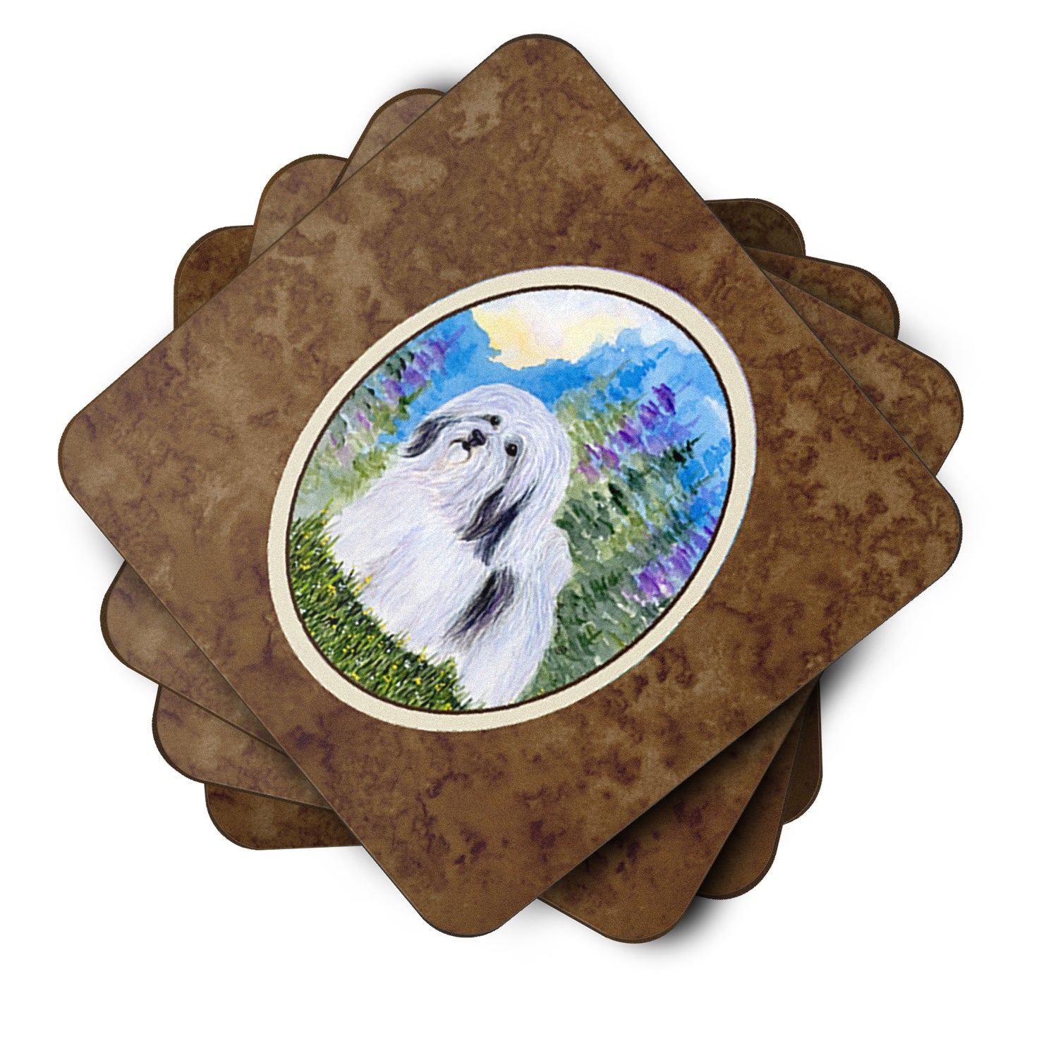 Set of 4 Havanese Foam Coasters - the-store.com