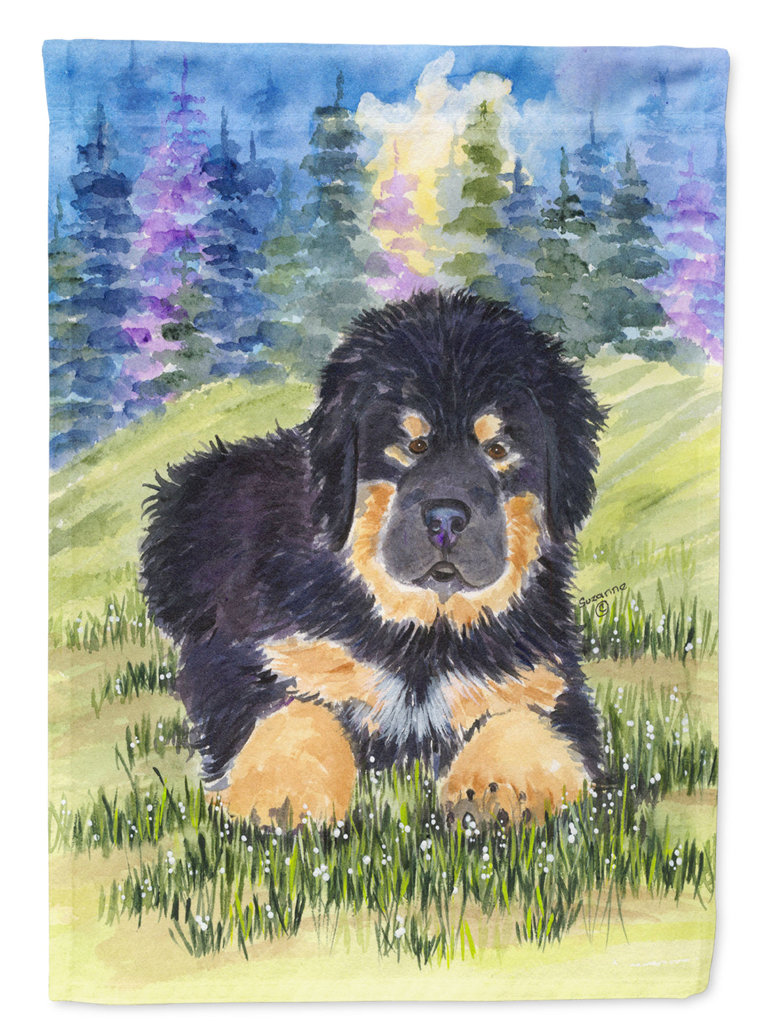 Tibetan Mastiff Flag Canvas House Size  the-store.com.