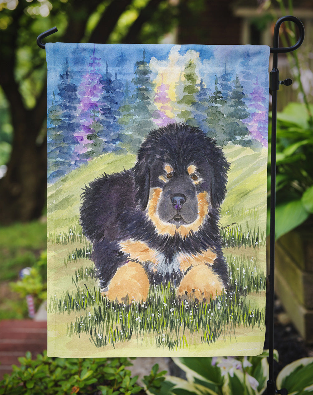 Tibetan Mastiff Flag Garden Size.