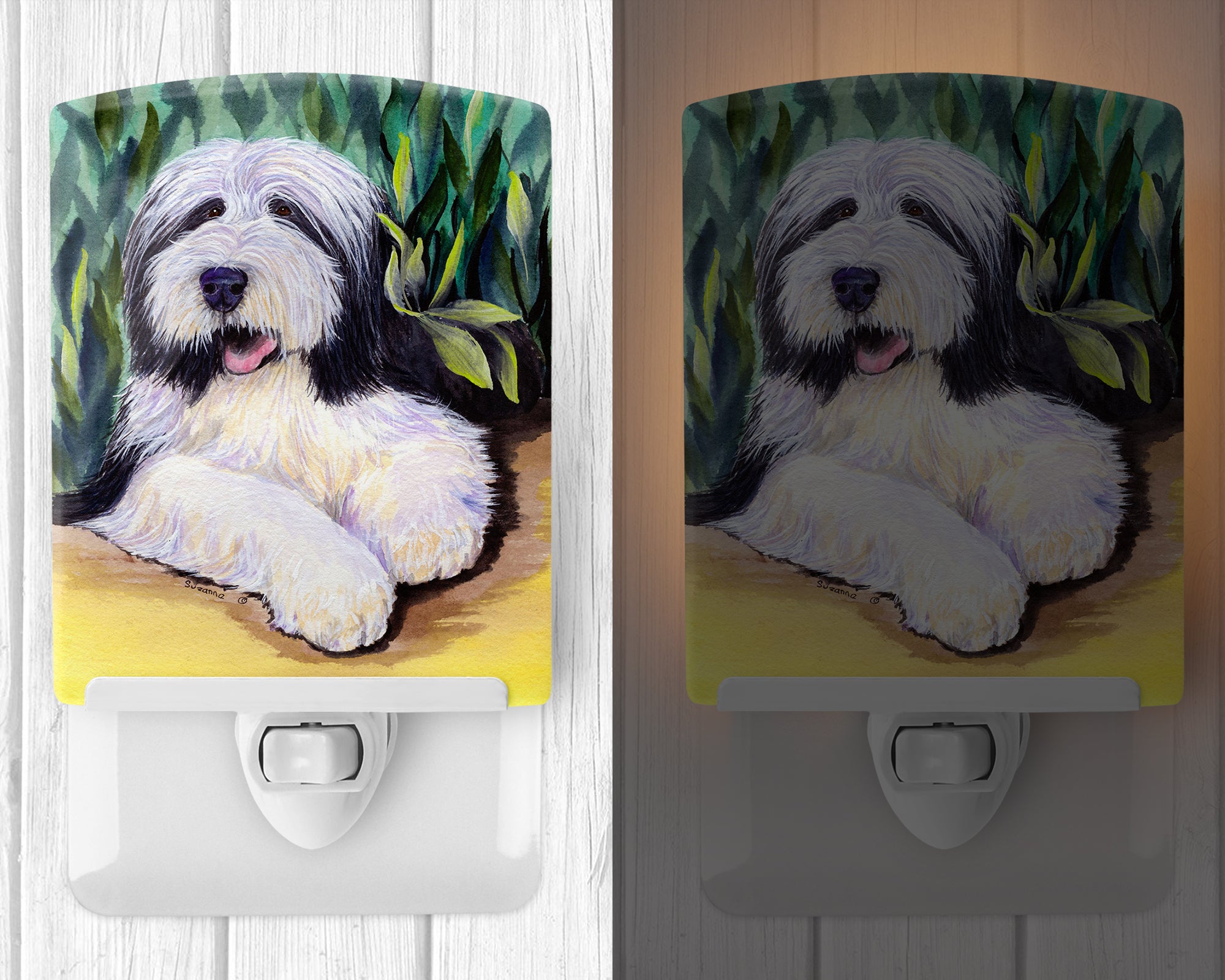 Bearded Collie Ceramic Night Light SS1038CNL - the-store.com