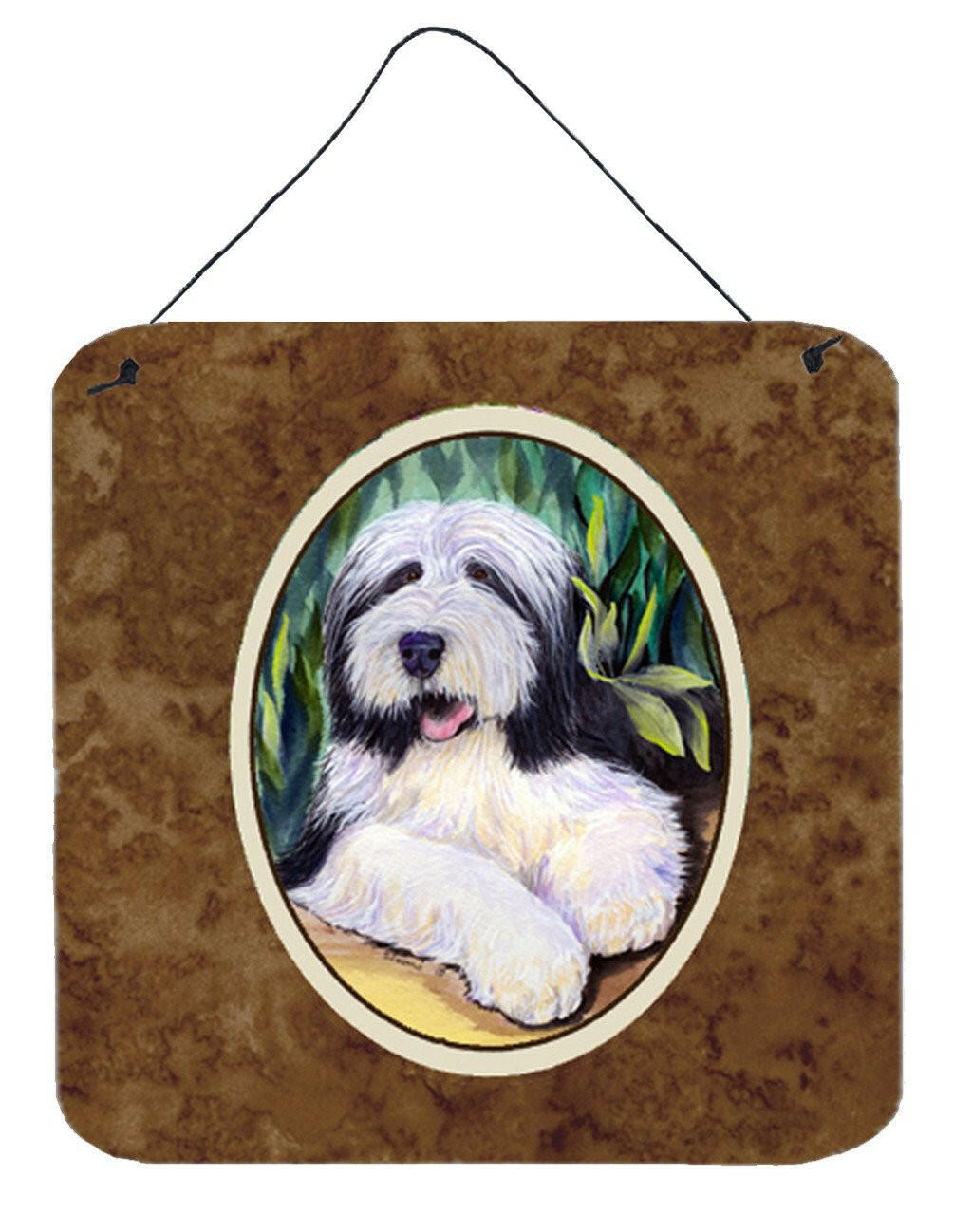 Bearded Collie Aluminium Metal Wall or Door Hanging Prints by Caroline&#39;s Treasures