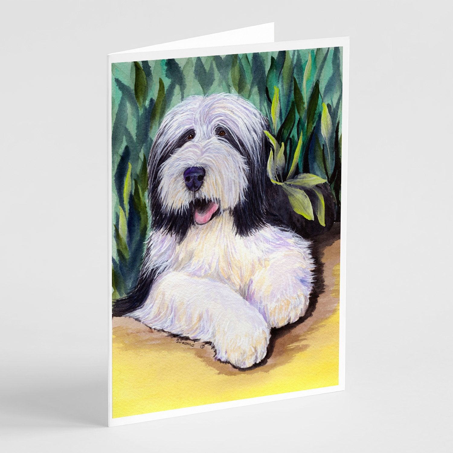 Buy this Bearded Collie Greeting Cards and Envelopes Pack of 8