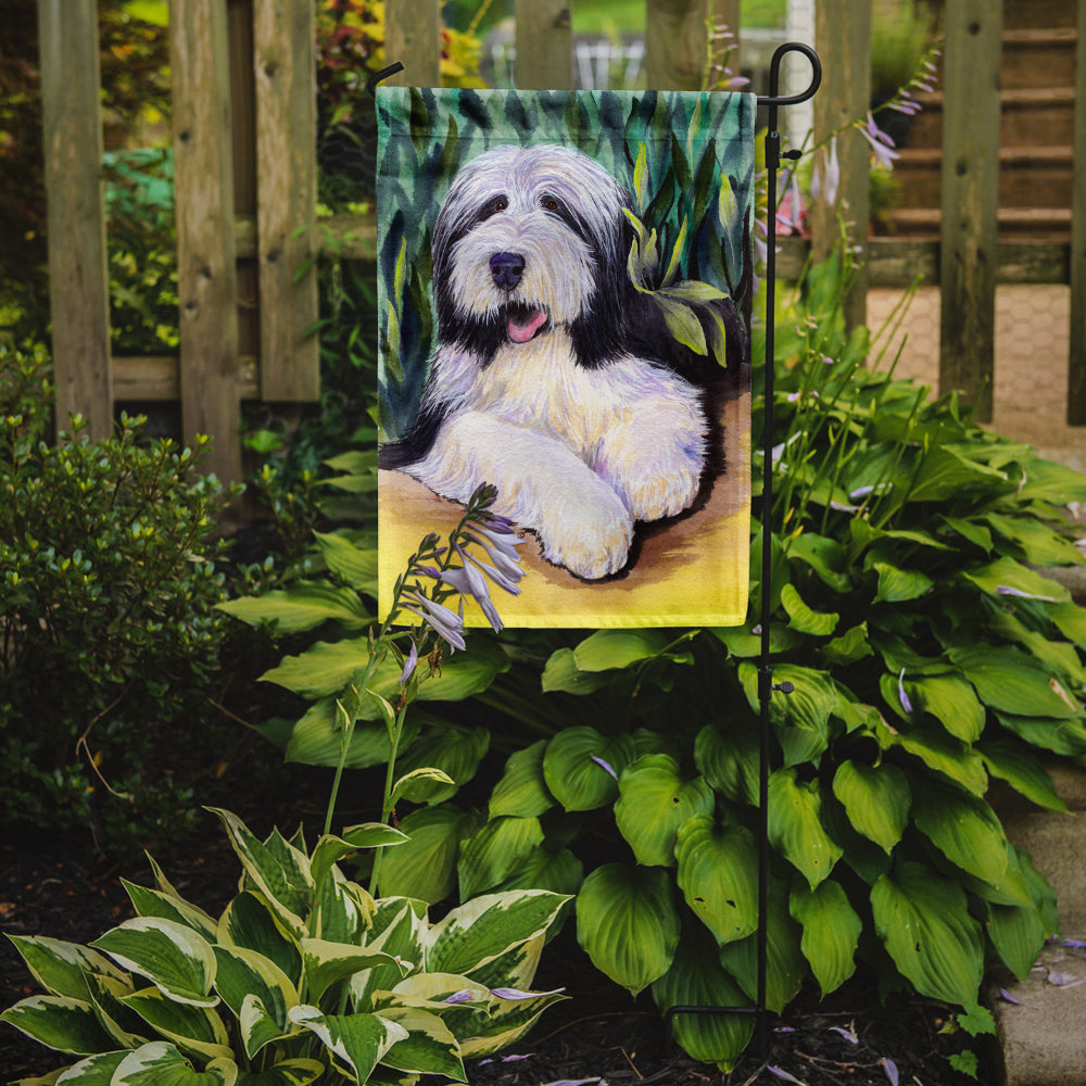 Bearded Collie Flag Garden Size.