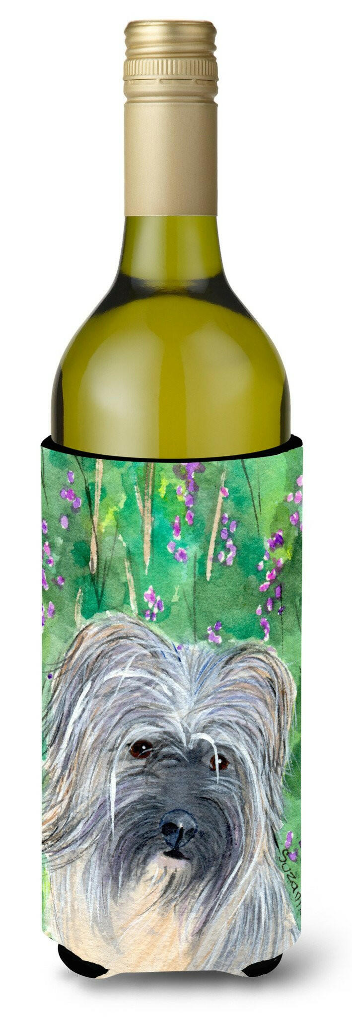 Berger des Pyrenese Wine Bottle Beverage Insulator Beverage Insulator Hugger by Caroline's Treasures