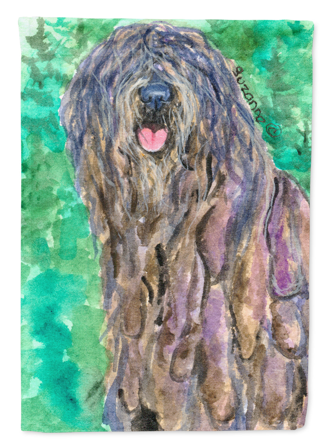 Bergamasco Sheepdog Flag Garden Size.