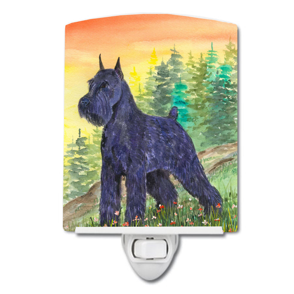 Schnauzer Ceramic Night Light SS1051CNL - the-store.com