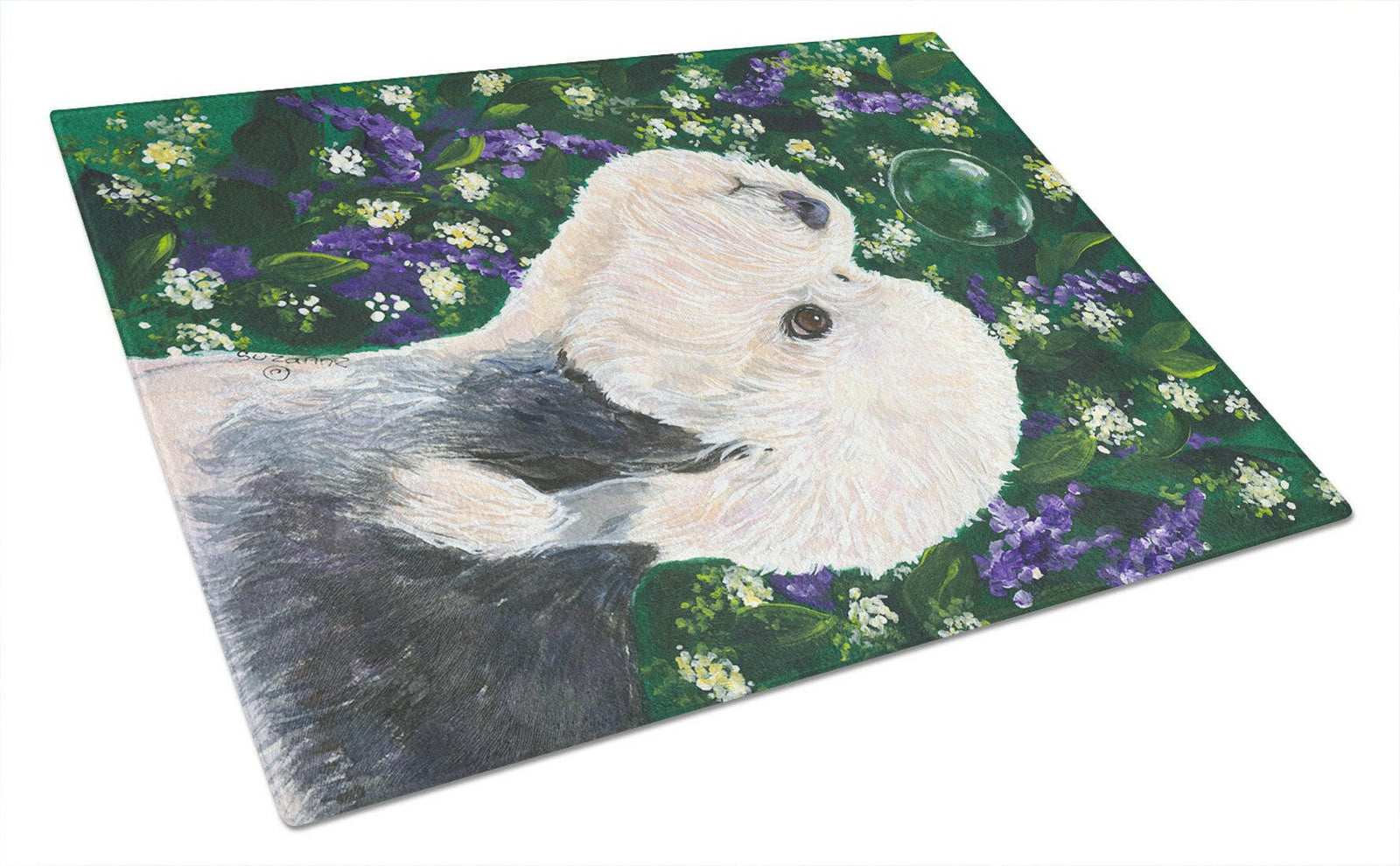 Dandie Dinmont Terrier Glass Cutting Board Large by Caroline's Treasures