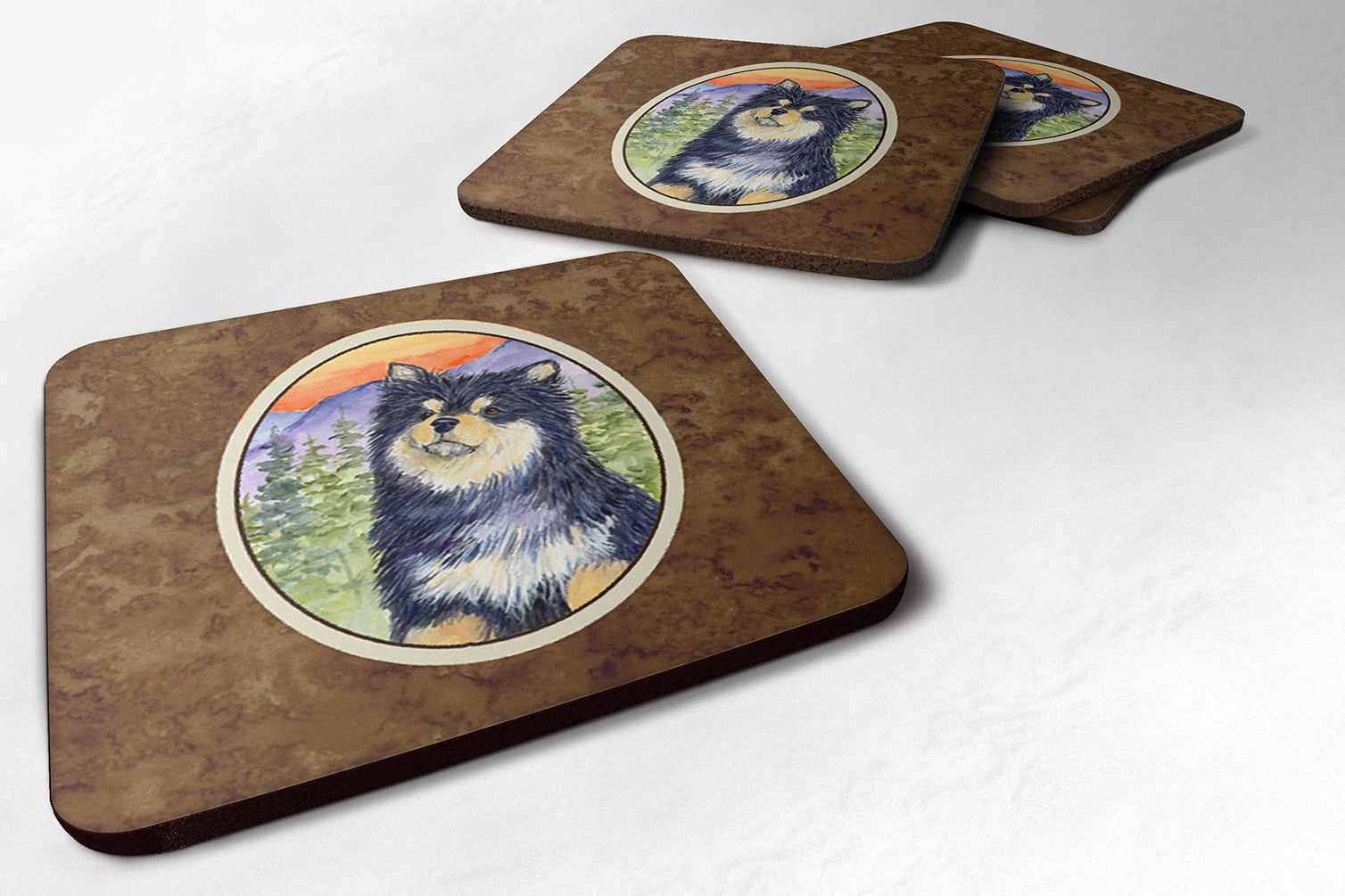 Set of 4 Finnish Lapphund Foam Coasters - the-store.com