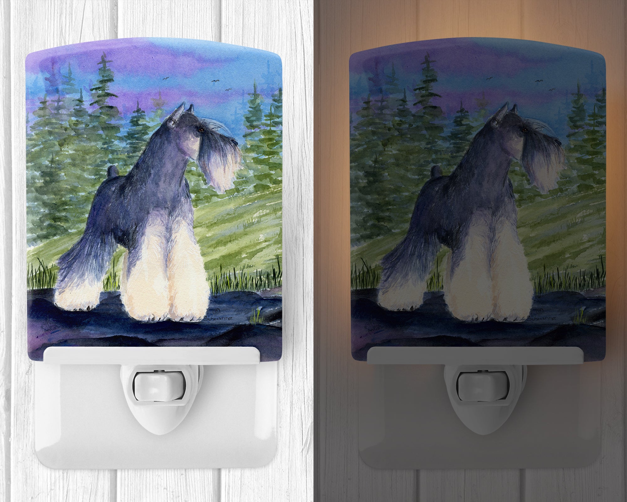 Schnauzer Ceramic Night Light SS1061CNL - the-store.com