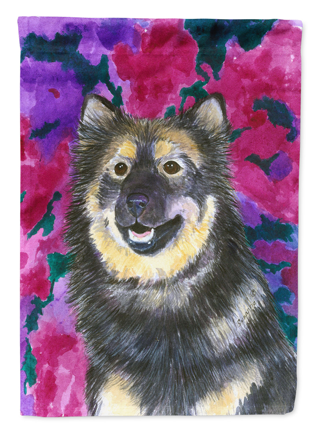 Finnish Lapphund Flag Canvas House Size  the-store.com.