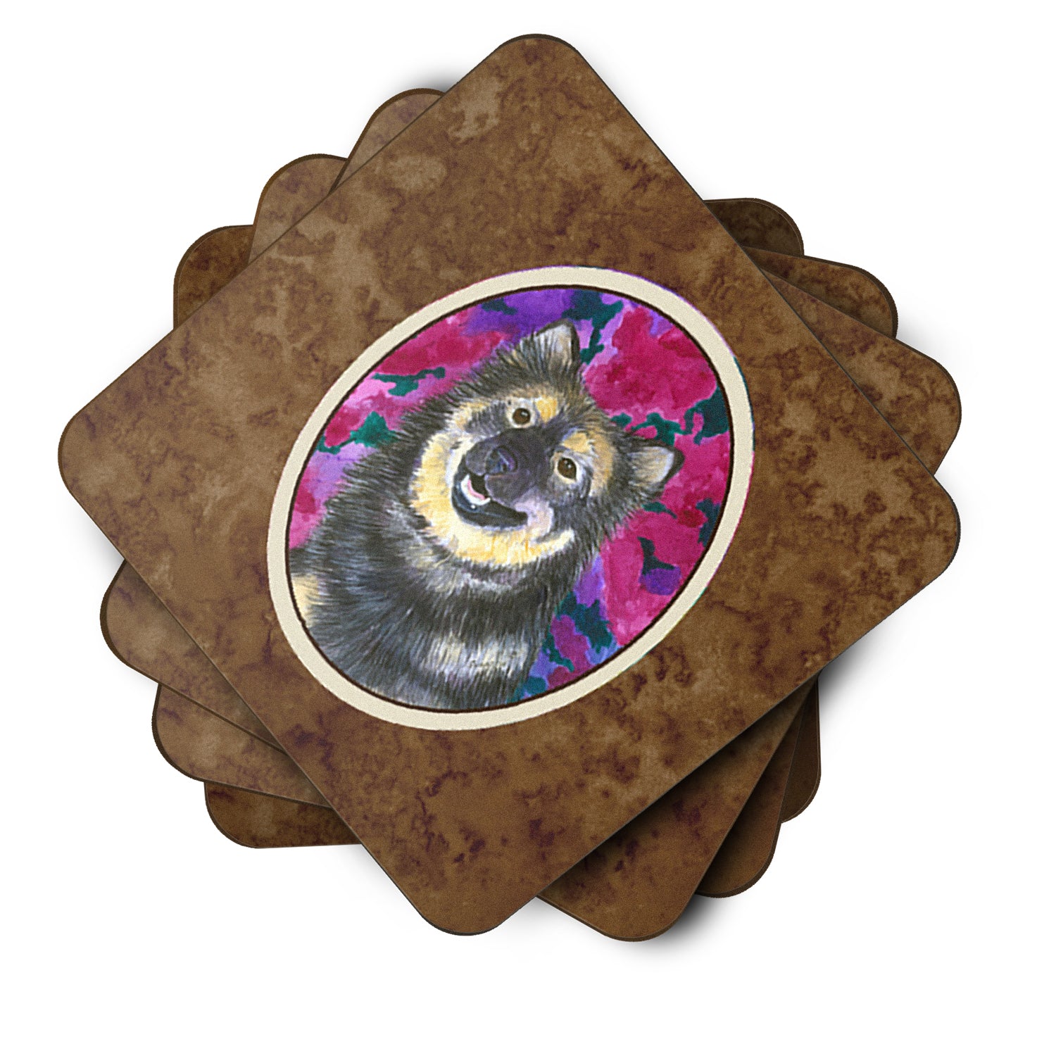 Set of 4 Finnish Lapphund Foam Coasters - the-store.com