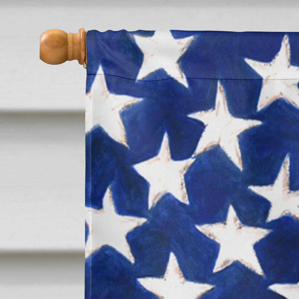 USA American Flag with Schnauzer Flag Canvas House Size  the-store.com.