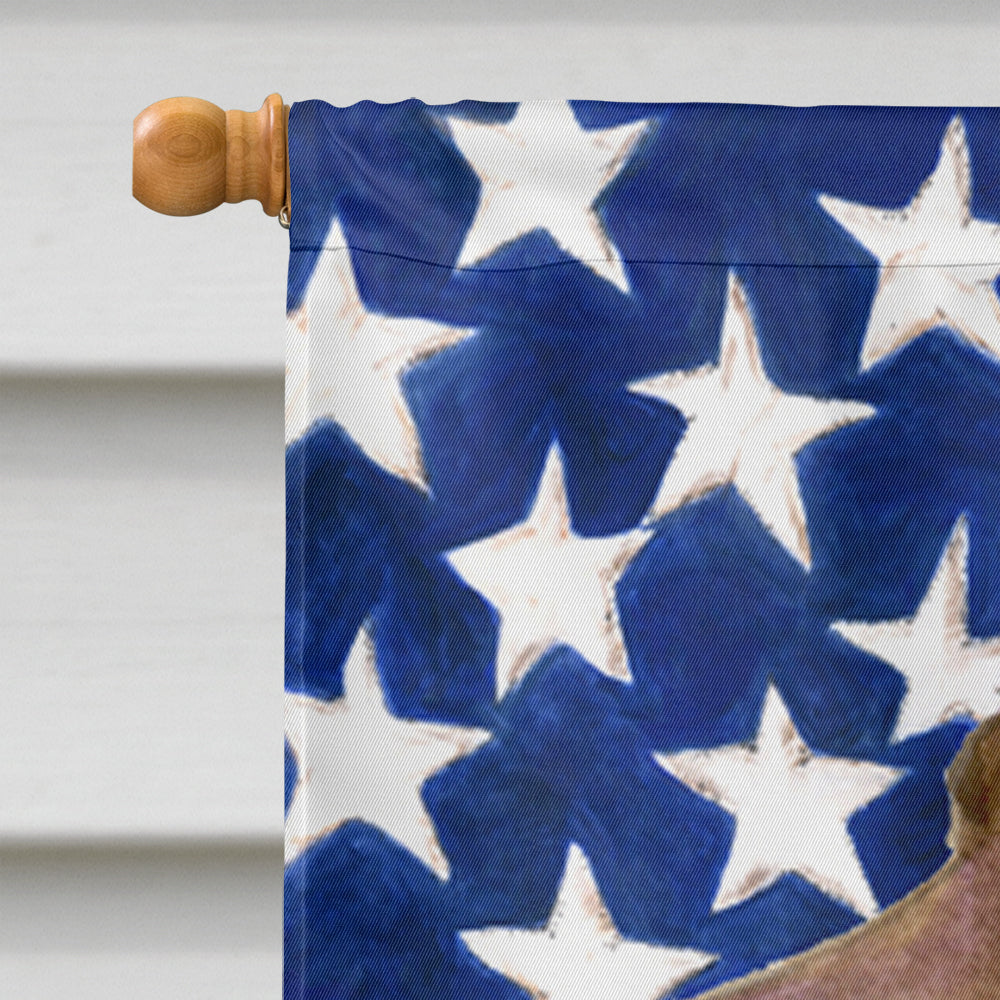 USA American Flag with Field Spaniel Flag Canvas House Size  the-store.com.