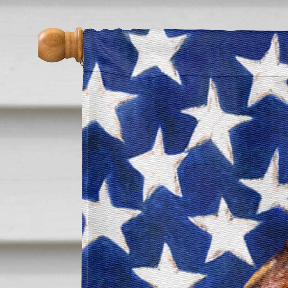 USA American Flag with Brussels Griffon Flag Canvas House Size  the-store.com.