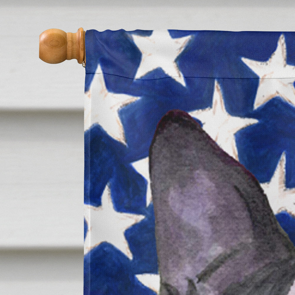 USA American Flag with Boston Terrier Flag Canvas House Size  the-store.com.