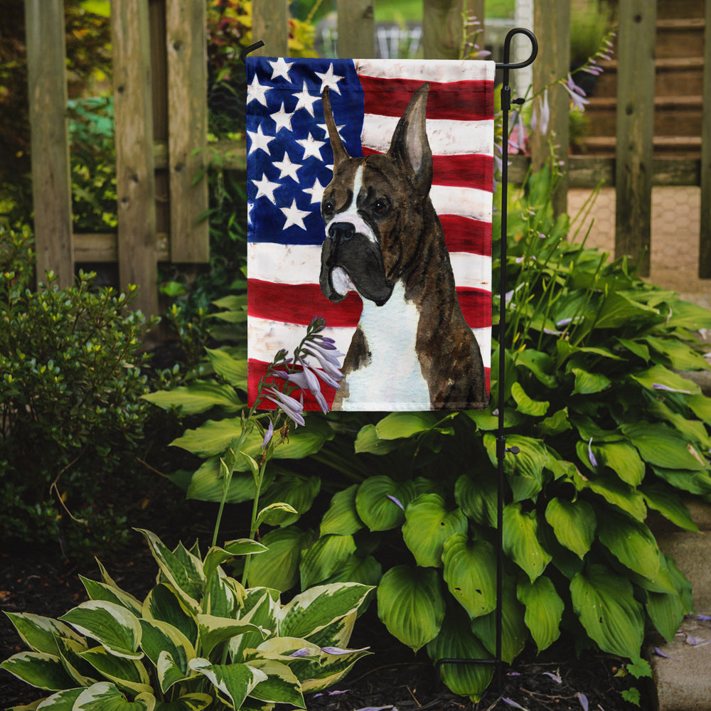 USA American Flag with Boxer Flag Garden Size.