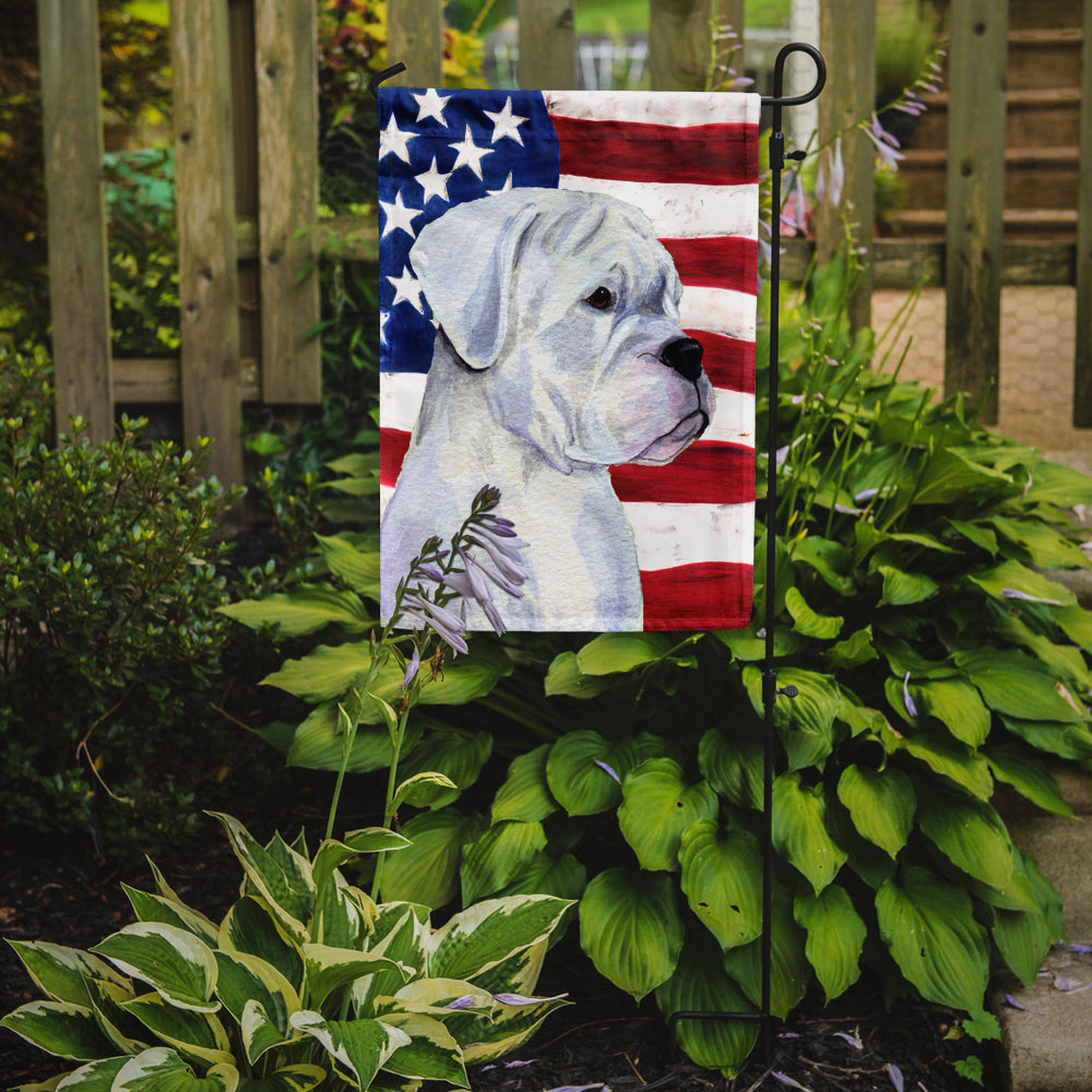 USA American Flag with Boxer Flag Garden Size.