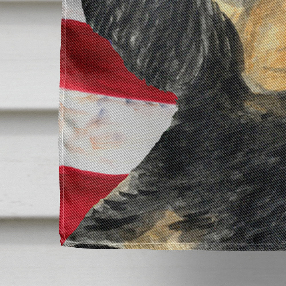 USA American Flag with Gordon Setter Flag Canvas House Size  the-store.com.