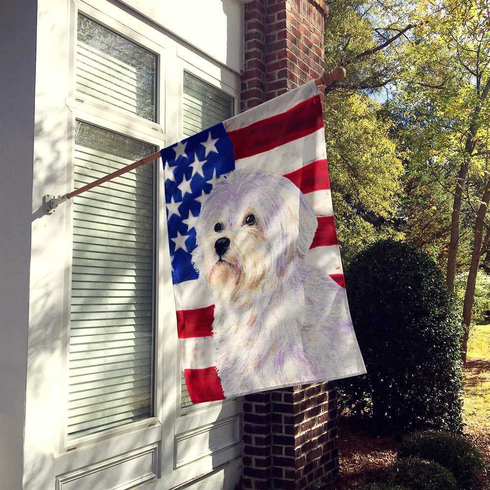 USA American Flag with Maltese Flag Canvas House Size  the-store.com.