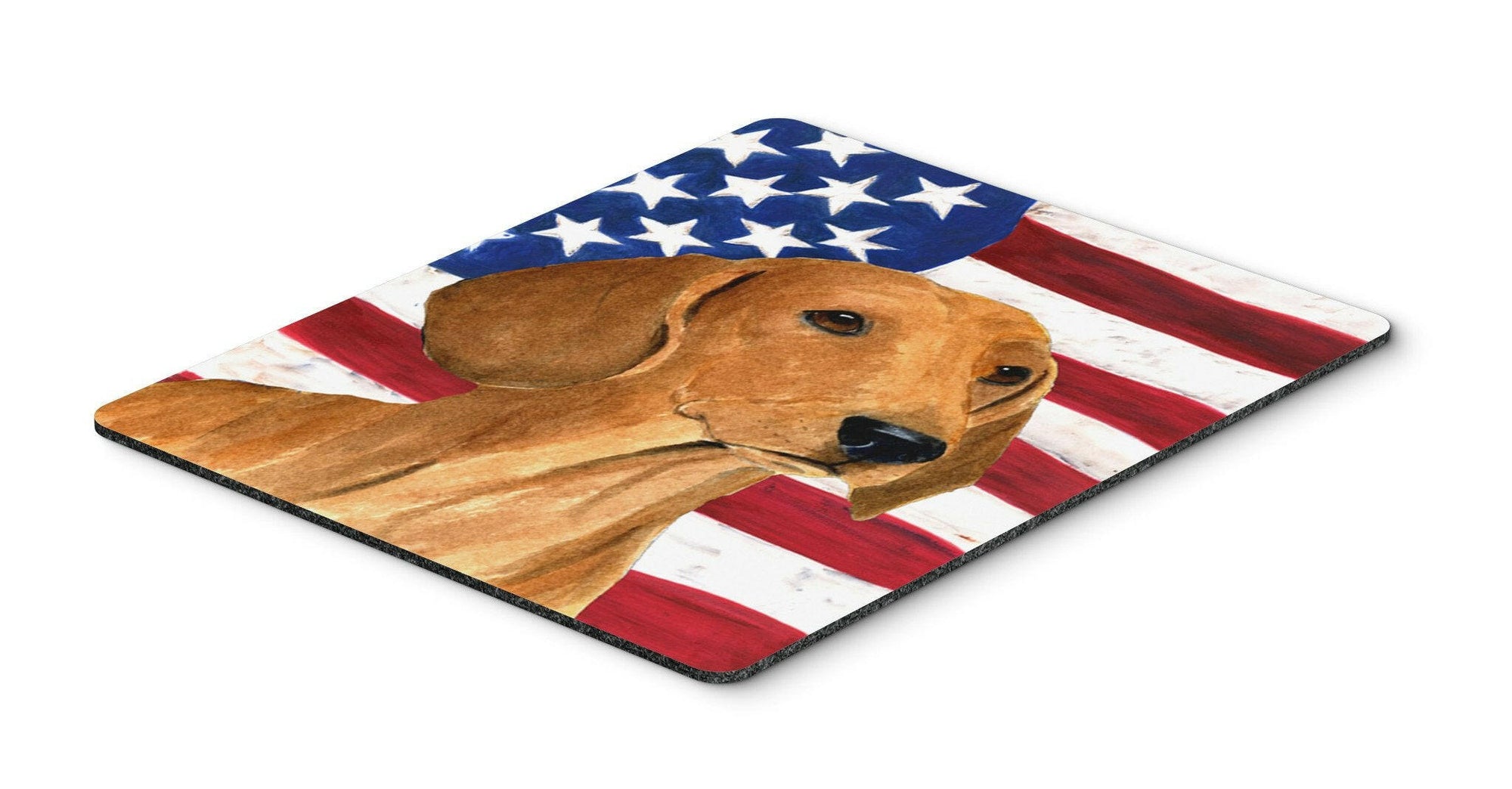 USA American Flag with Dachshund Mouse Pad, Hot Pad or Trivet by Caroline's Treasures