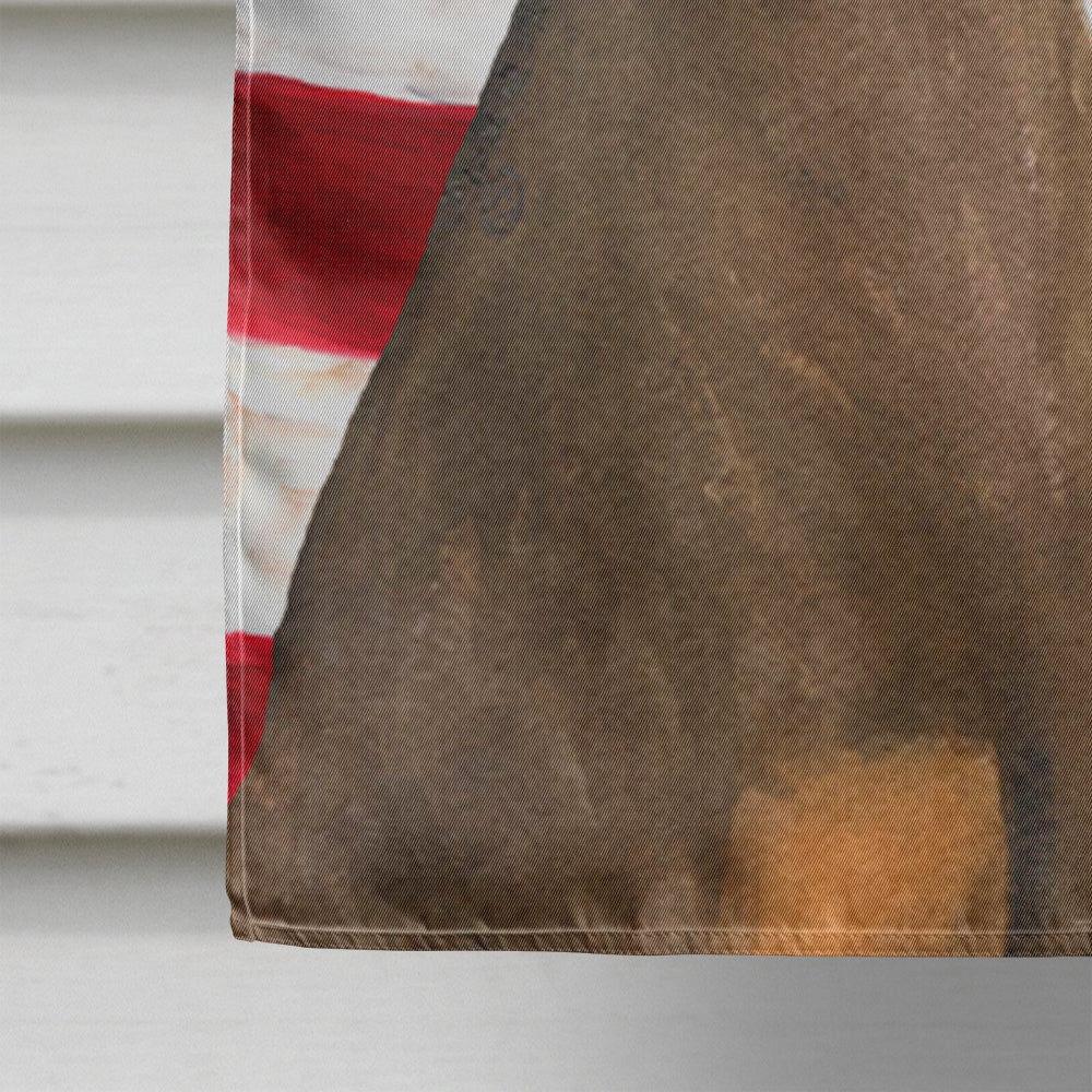 USA American Flag with Doberman Flag Canvas House Size  the-store.com.