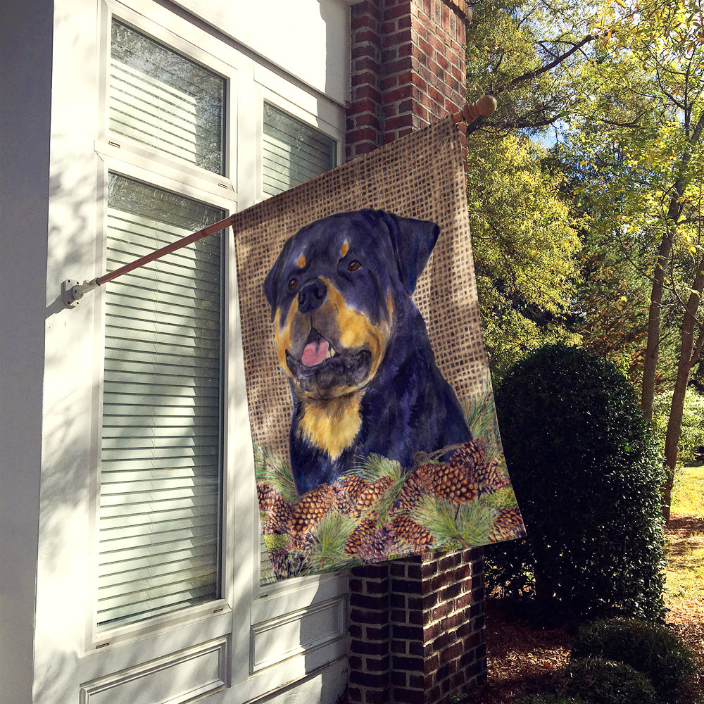 Rottweiler Flag Canvas House Size  the-store.com.