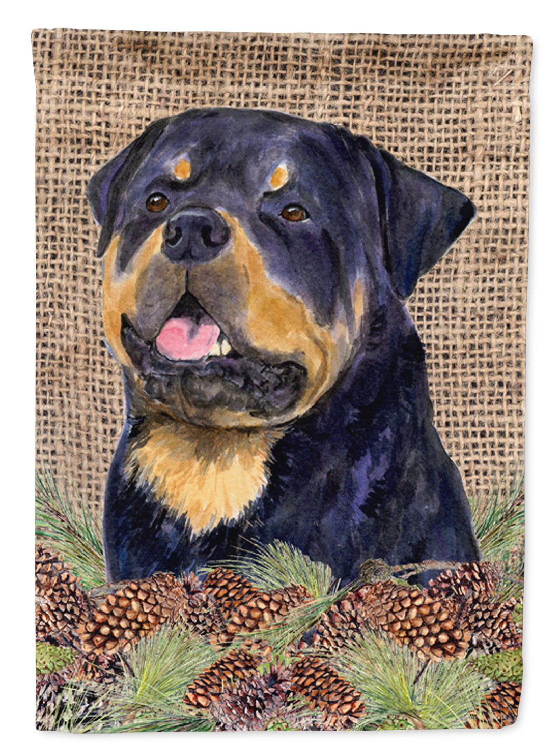 Rottweiler Flag Garden Size.