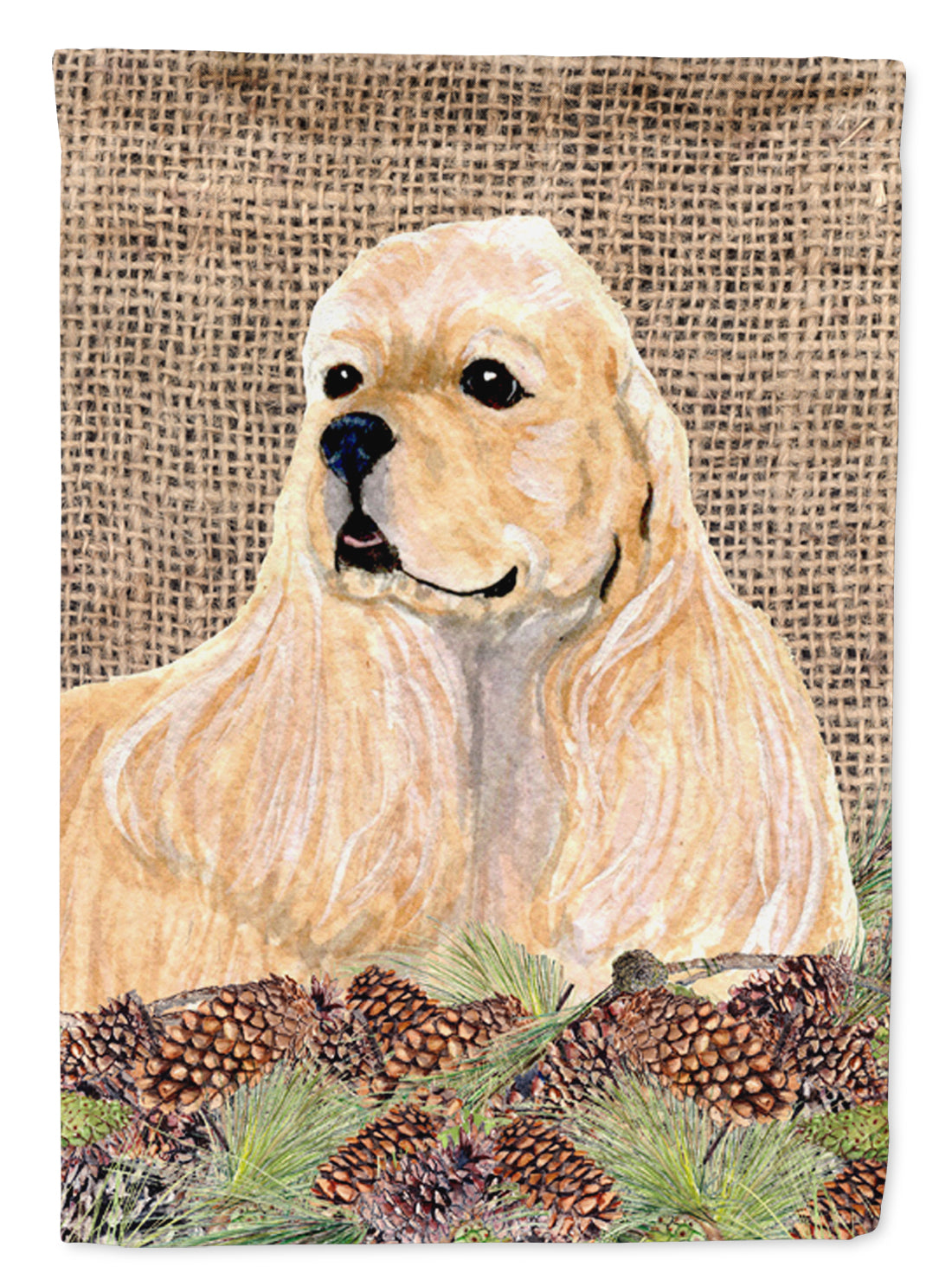 Cocker Spaniel Flag Canvas House Size  the-store.com.